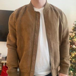 Men's Banana Republic Suede Bomber Jacket (Size M)